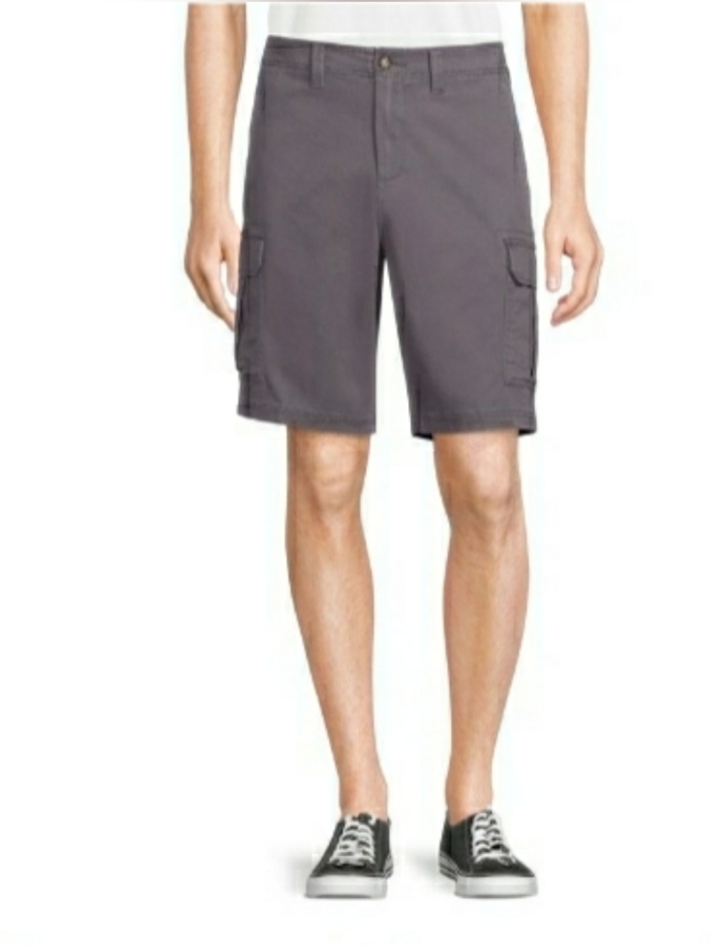 George Men's Charcoal Gray Cargo Shorts Size 38